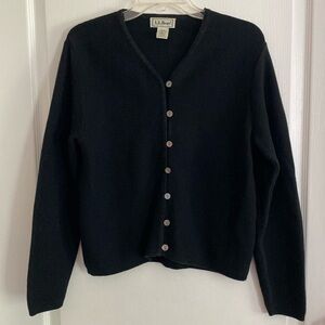LLBean cardigan sweater.